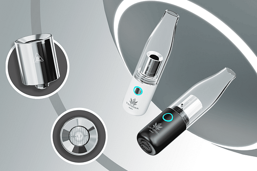 VAPORBA Bullet Pro Concentrate Vaporizer 11 Bullet Coil less Quartz Cup