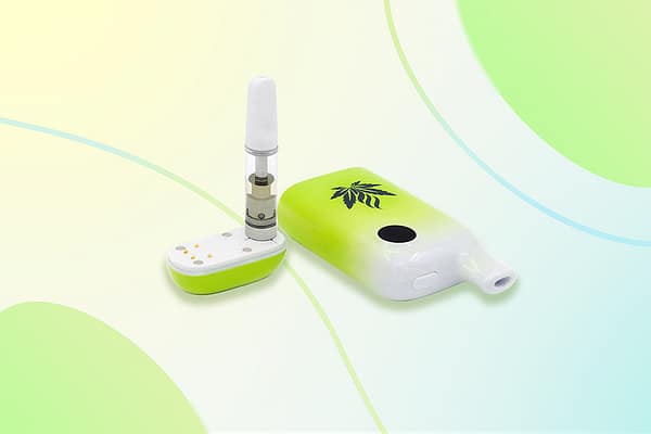 VAPORBA Celare 510 Thread Battery 24 Celare green with green-background