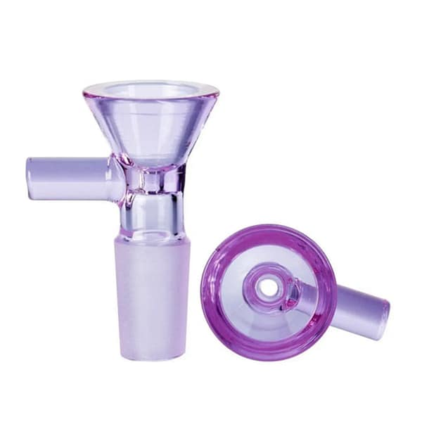 VAPORBA Colored Glass Funnel Bowl 8 Colored Glass Funnel Bowl Purple