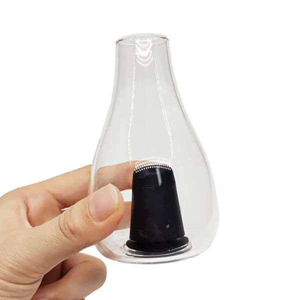 VAPORBA Vaporcup Electric Dab Rig 16 Vaporcup glass bubbler in hand