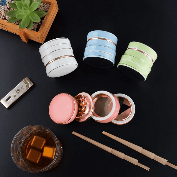 VAPORBA Ceramic Herb Grinder 13 Ceramic Herb Grinder Four Color Show 1500*1500