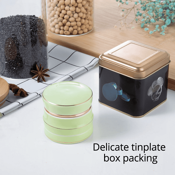 VAPORBA Ceramic Herb Grinder 16 Ceramic Herb Grinder Tinplate Box Packing