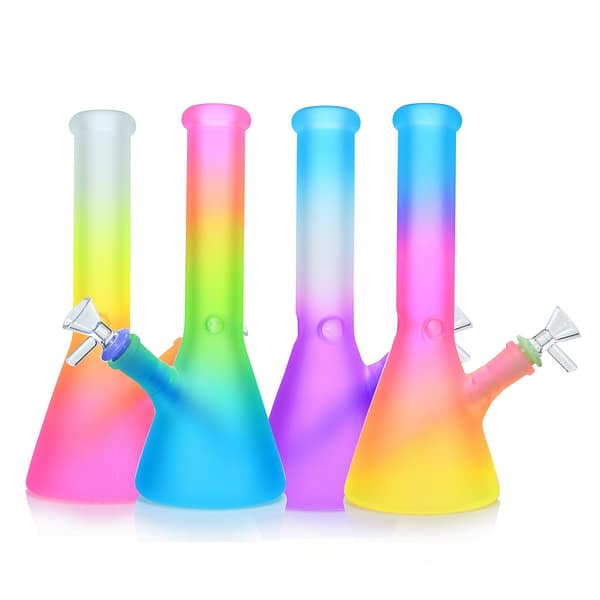 VAPORBA Colorful Frosted Beaker Bong 16 Colorful Frosted Beaker Bong all color