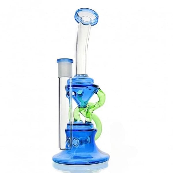 VAPORBA Multi Recycler with Inline Perc Dab Rig 6 Multi Recycler with Inline Perc Dab Rig Blue