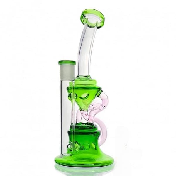 VAPORBA Multi Recycler with Inline Perc Dab Rig 7 Multi Recycler with Inline Perc Dab Rig Green