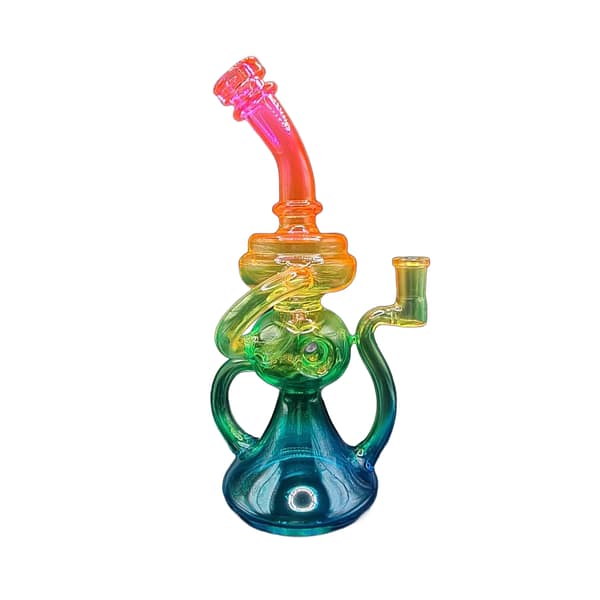 VAPORBA Rainbow Recycler Dab Rig 3 Rainbow Recycler Dab Rig right side