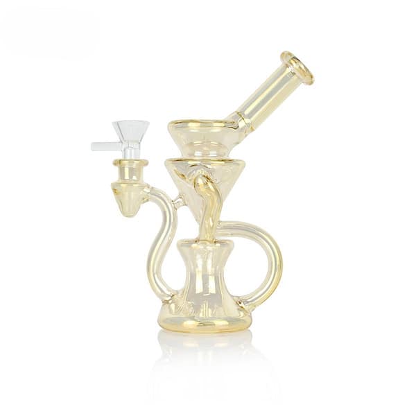 VAPORBA Whirlpool Recycler Bong 9 Whirlpool Recycler Bong Champagne