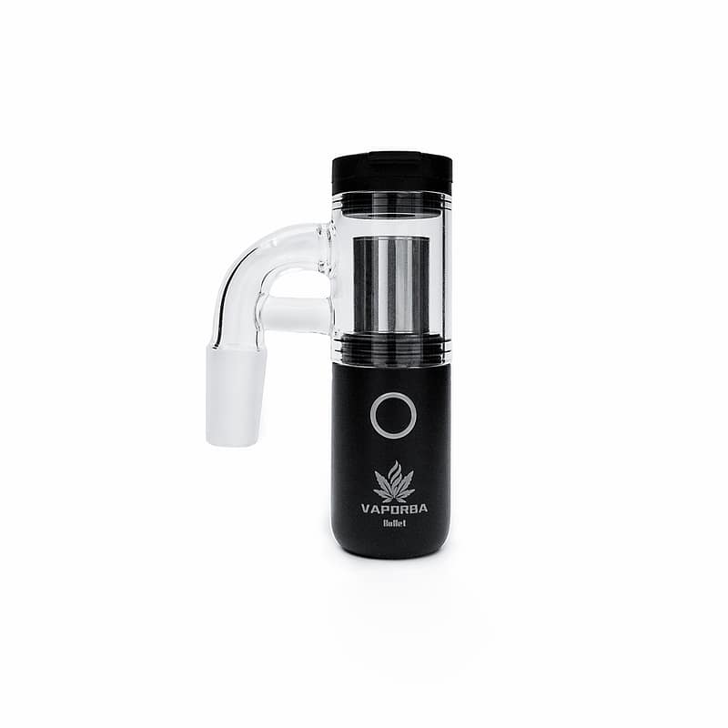 How to Use VAPORBA Bullet Glass Adapter 3 Bullet Glass Adapter with black battery