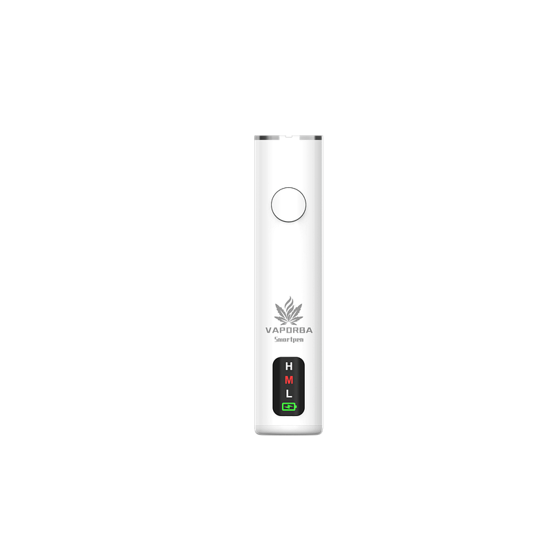 510 Battery Showdown: Can VAPORBA Smartpen Outshine CCELL’s Legacy 2 Smartpen white